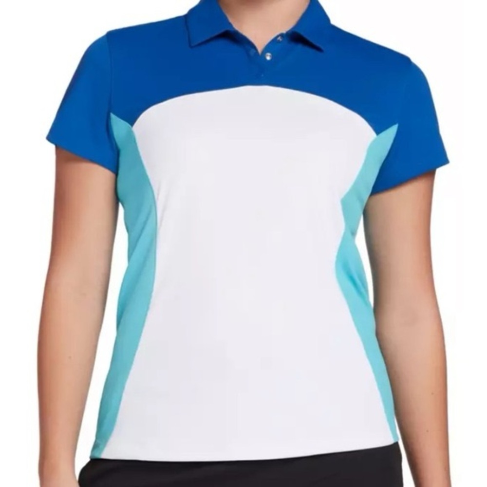 NWOT. Slazenger Women's Refresh Color Block Golf Polo, Sz XS